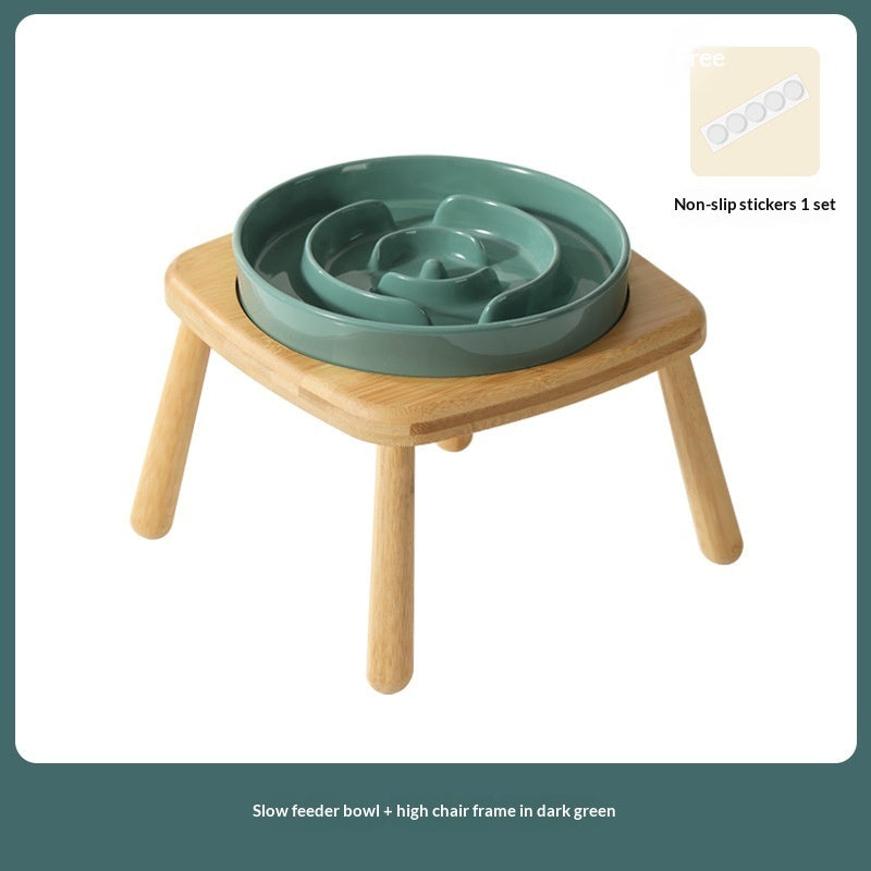 Pet Ceramic Slow Feeding Bowl Anti Choking Feeder