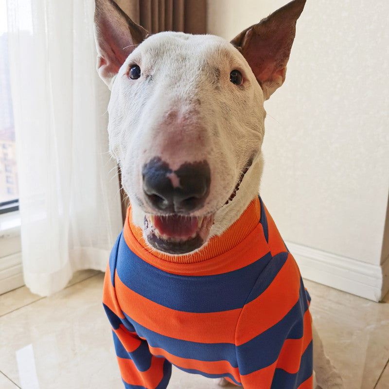 Pet Striped T-Shirt Cute Fashion Casual Apparel