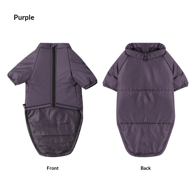 Pet Cotton Jacket Two Leg Warm Apparel