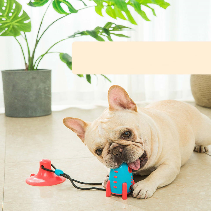 Rocket Shape Treat Dispensing Bite Resistant Pet Chew Toy