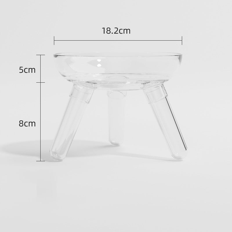 Pet Glass Feeding Bowl Anti Knock Water Food Bowl