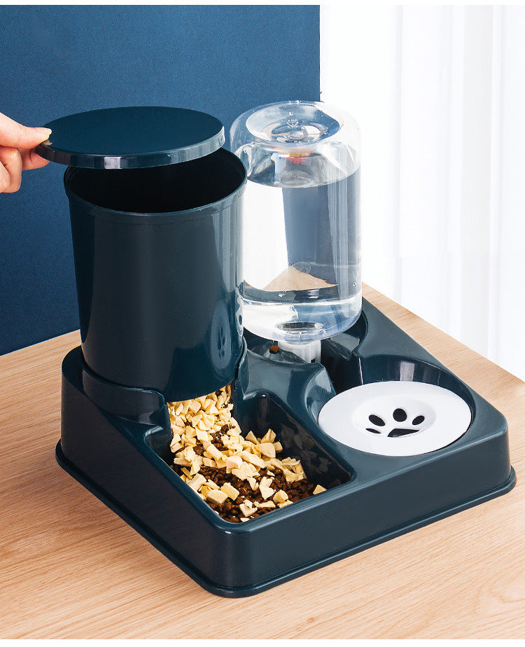 Pet Automatic Feeding Bowl Combined Food Water Dispenser