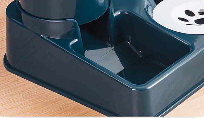 Pet Automatic Feeding Bowl Combined Food Water Dispenser