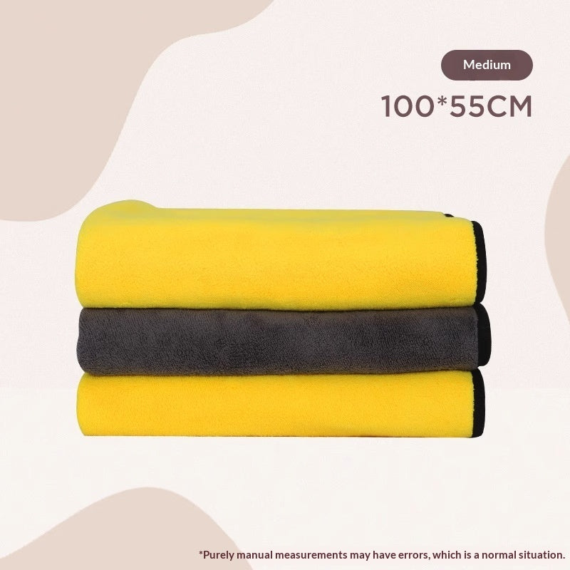 Pet Bath Towel Super Absorbent Quick Drying Microfiber