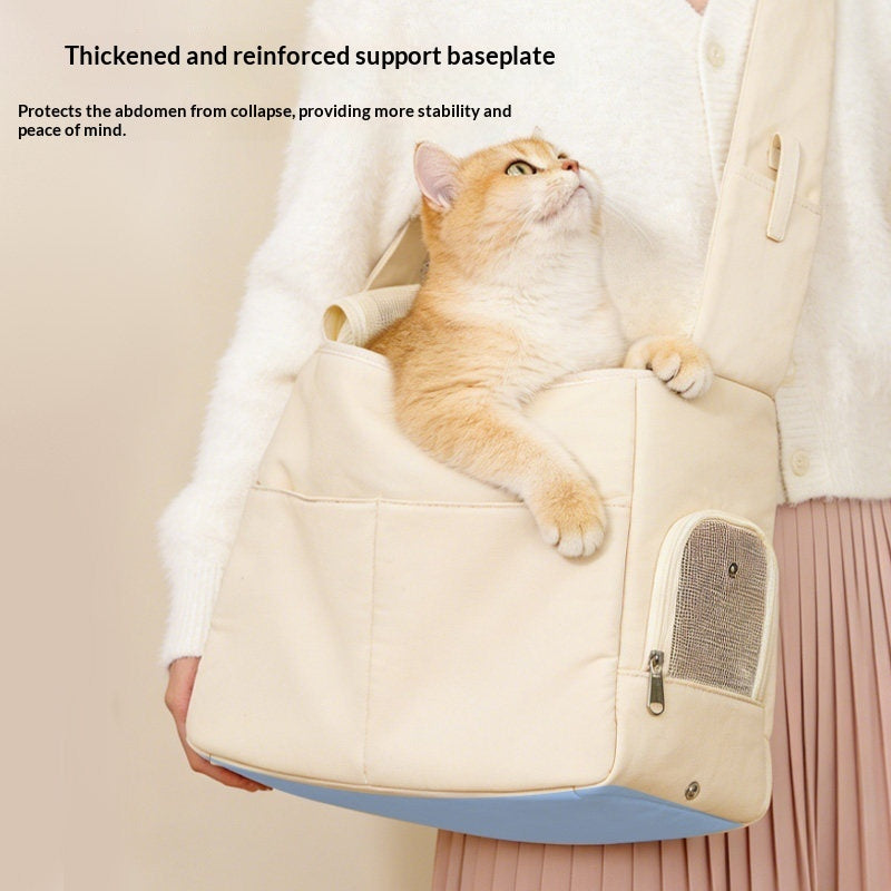 Portable Pet Carrier For Comfortable Outdoor Travel Use
