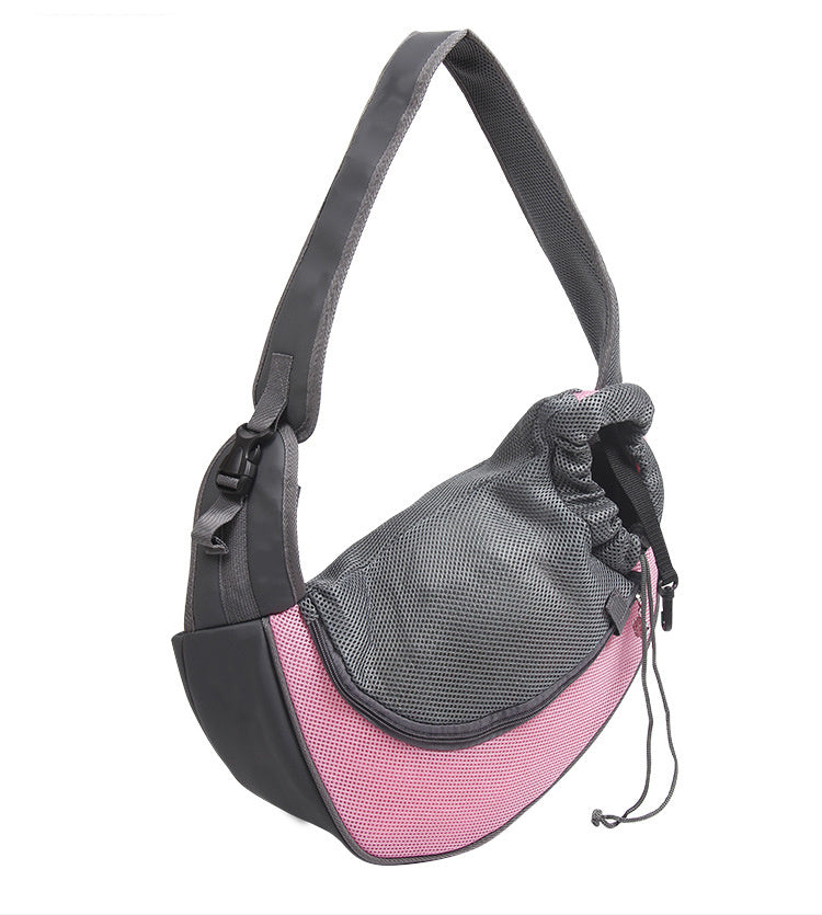 Mesh Oxford Pet Carrier Shoulder Bag For Outdoor Travel