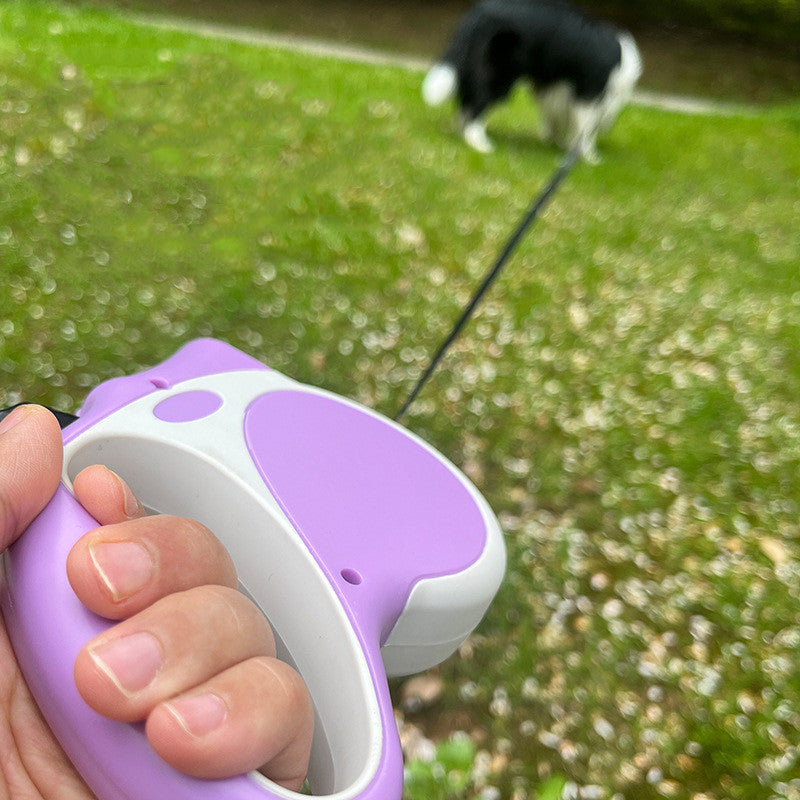 Retractable Pet Leash With Built In Light For Night Use