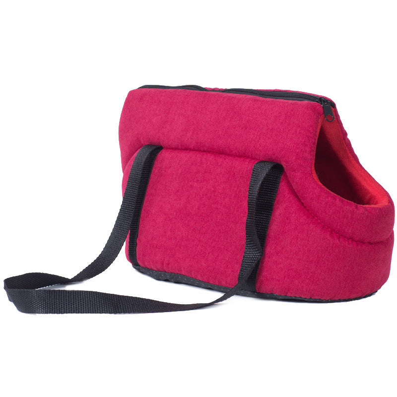 Portable Mesh Pet Carrier Bag For Travel And Transport