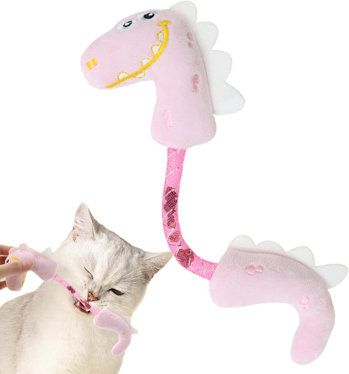 Catnip Rope Spring Chew Teeth Cleaning Interactive Pet Toy