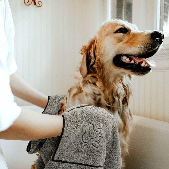 Pet Bath Towel Bathrobe Super Absorbent Large Puppy