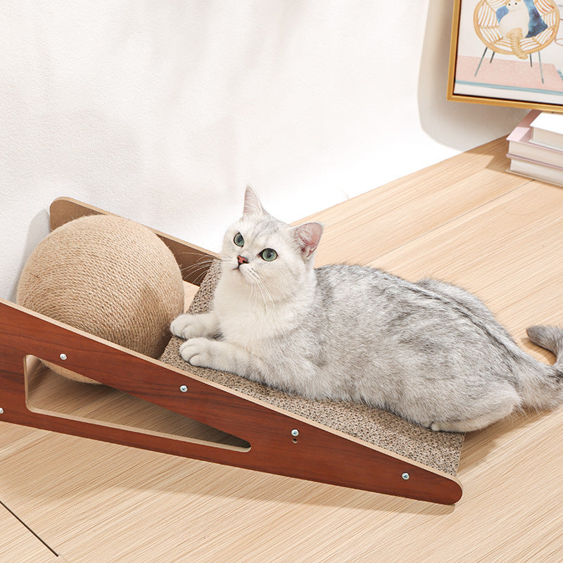 Corrugated Paper Scratching Board Interactive Pet Toy