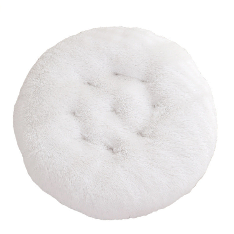 Pet Round Plush Warm Sleeping Mat Bed House