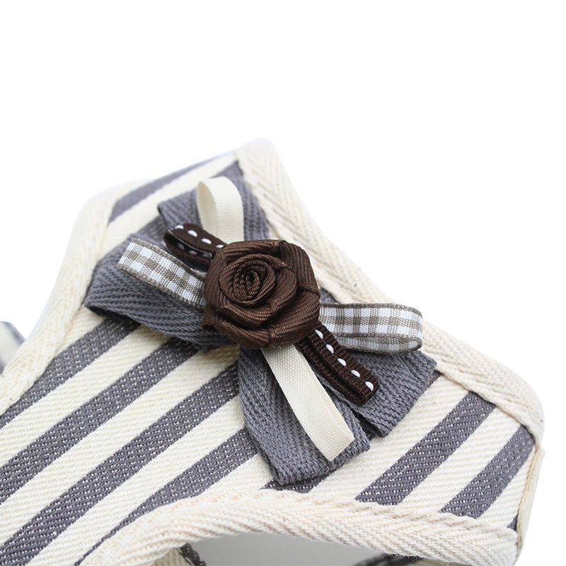 Vest Style Pet Chest Strap Leash For Outdoor Use