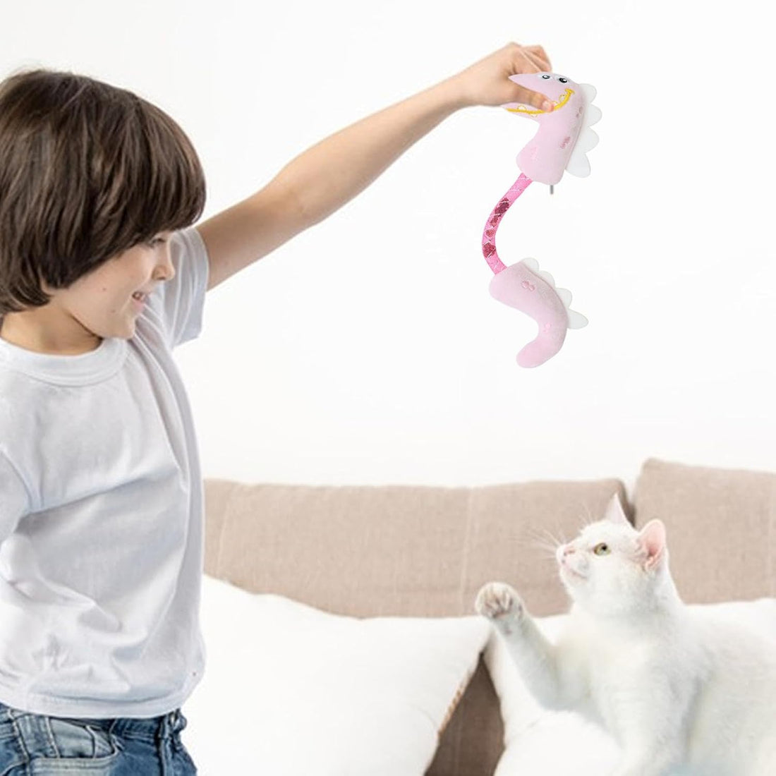 Catnip Rope Spring Chew Teeth Cleaning Interactive Pet Toy