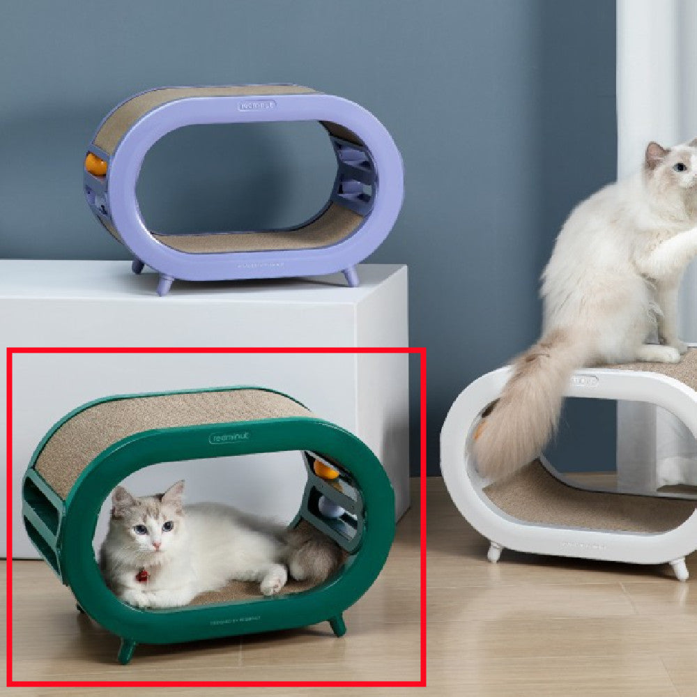 Scratch Board Nest Villa Interactive Pet Toy