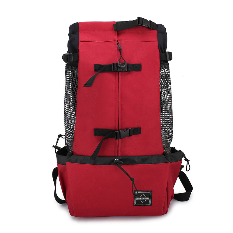 Portable Pet Backpack Carrier For Outdoor Travel Use