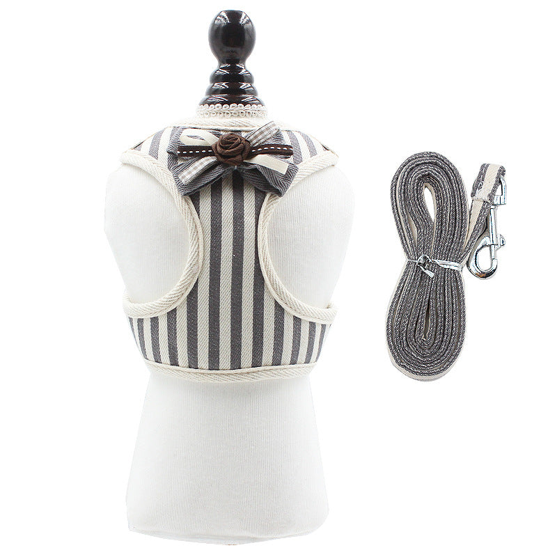 Vest Style Pet Chest Strap Leash For Outdoor Use
