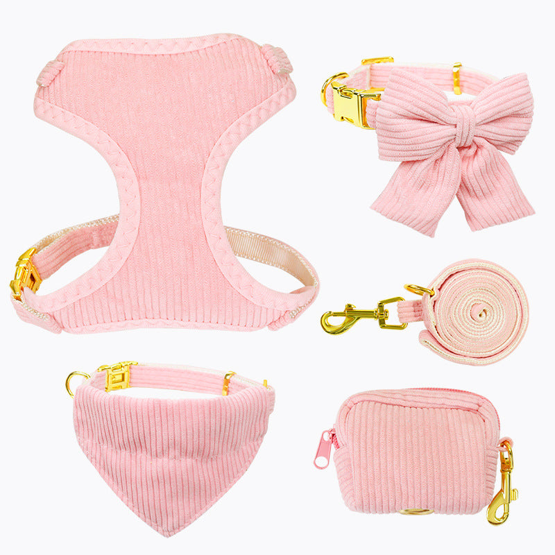 Adjustable Pet Leash And Harness For Outdoor Use