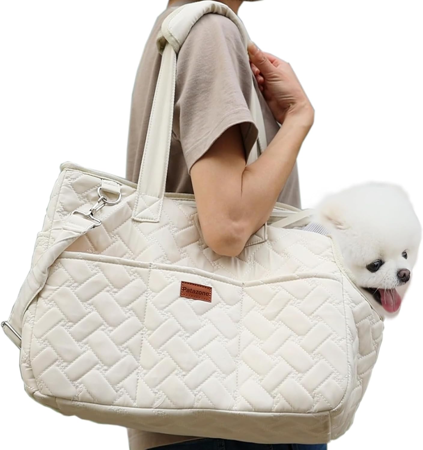 Breathable Pet Carrier Handbag With Pockets And Cushion Travel