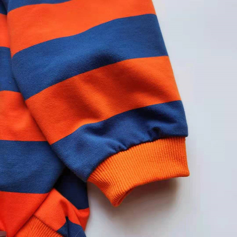 Pet Striped T-Shirt Cute Fashion Casual Apparel