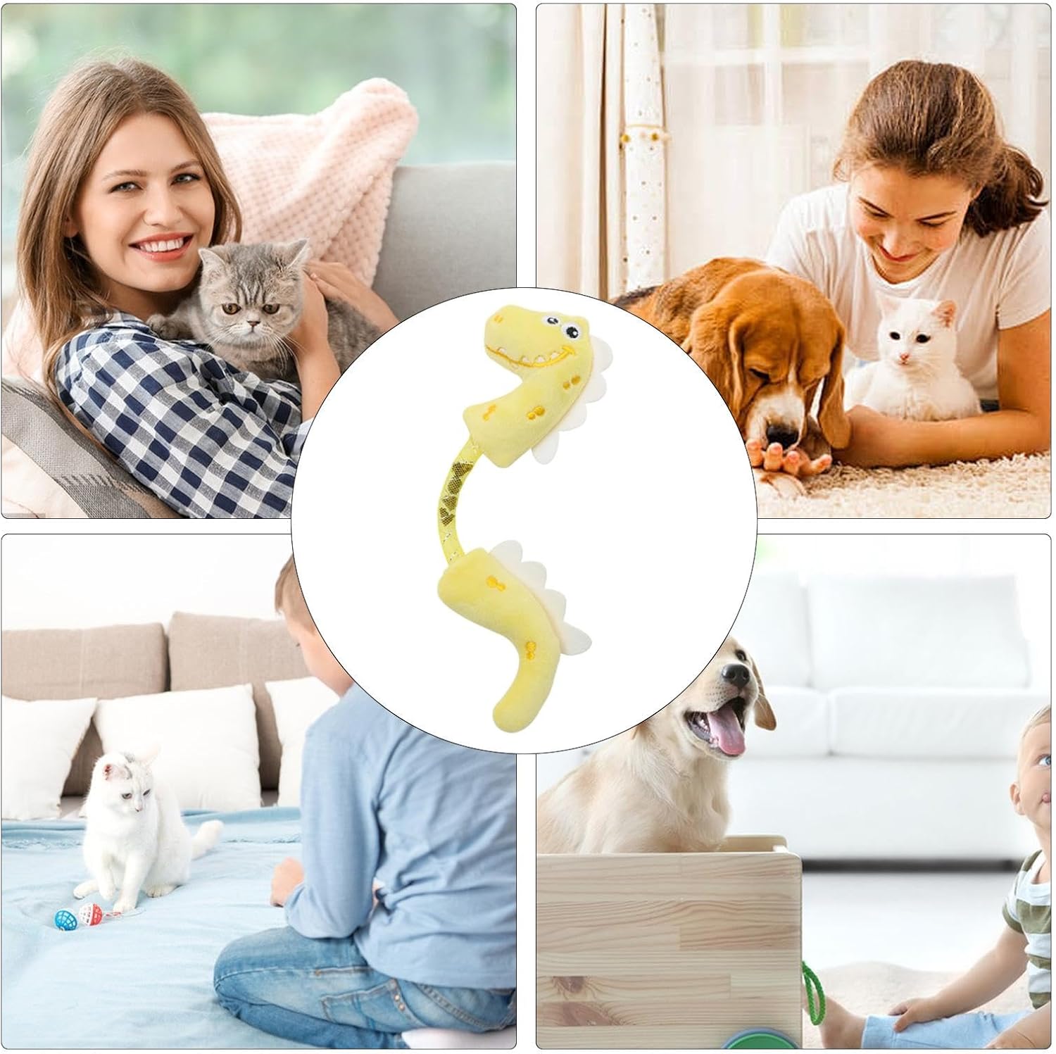 Catnip Rope Spring Chew Teeth Cleaning Interactive Pet Toy