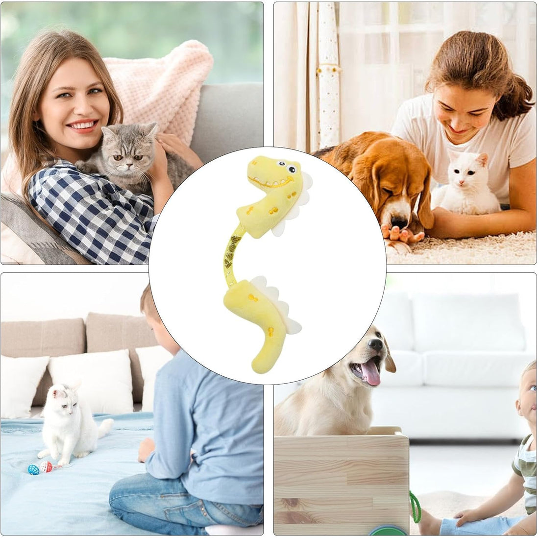 Catnip Rope Spring Chew Teeth Cleaning Interactive Pet Toy