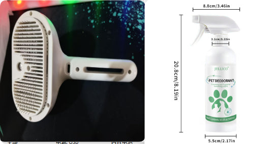 Self Cleaning Pet Grooming Comb With Mist For Fur Care