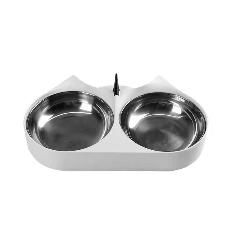 Pet Capsule Automatic Feeder Double Bowl Feeding Station