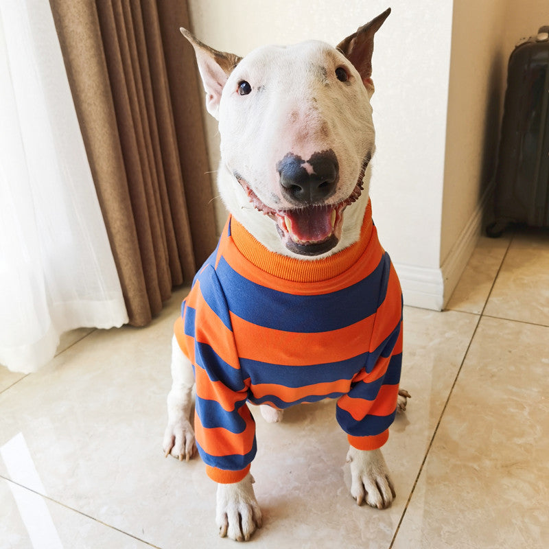 Pet Striped T-Shirt Cute Fashion Casual Apparel
