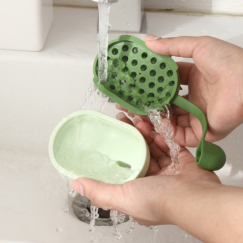 Pet Bath Shampoo Brush Soft Gel Massage Grooming Tool