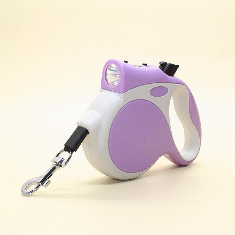 Retractable Pet Leash With Built In Light For Night Use