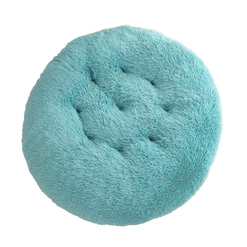 Pet Round Plush Warm Sleeping Mat Bed House