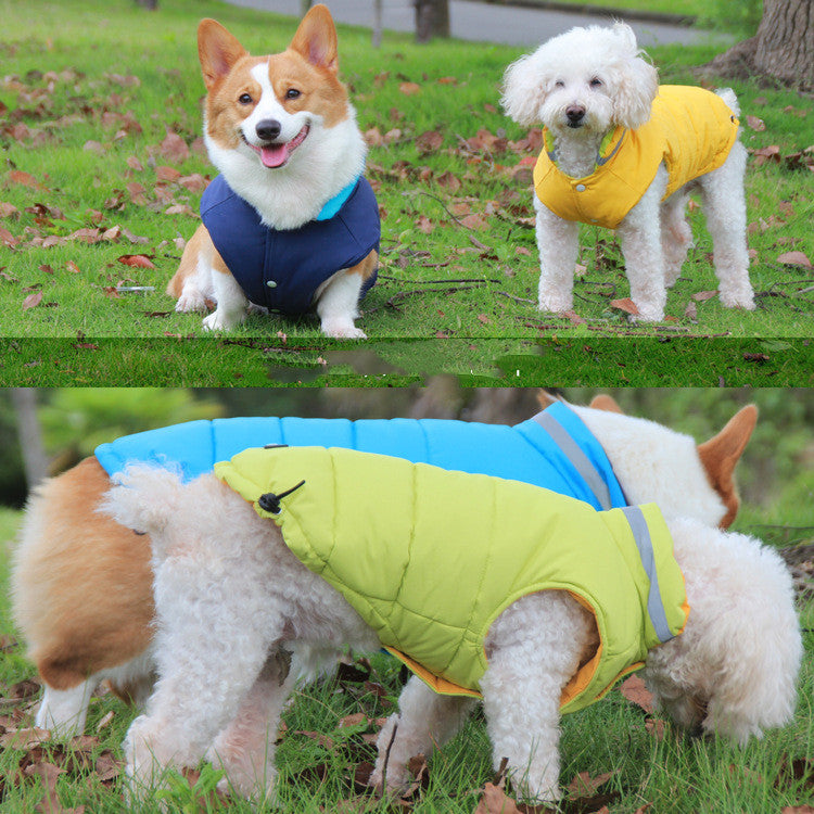 Thickened Waterproof Reflective Pet Jacket For Outdoor Use