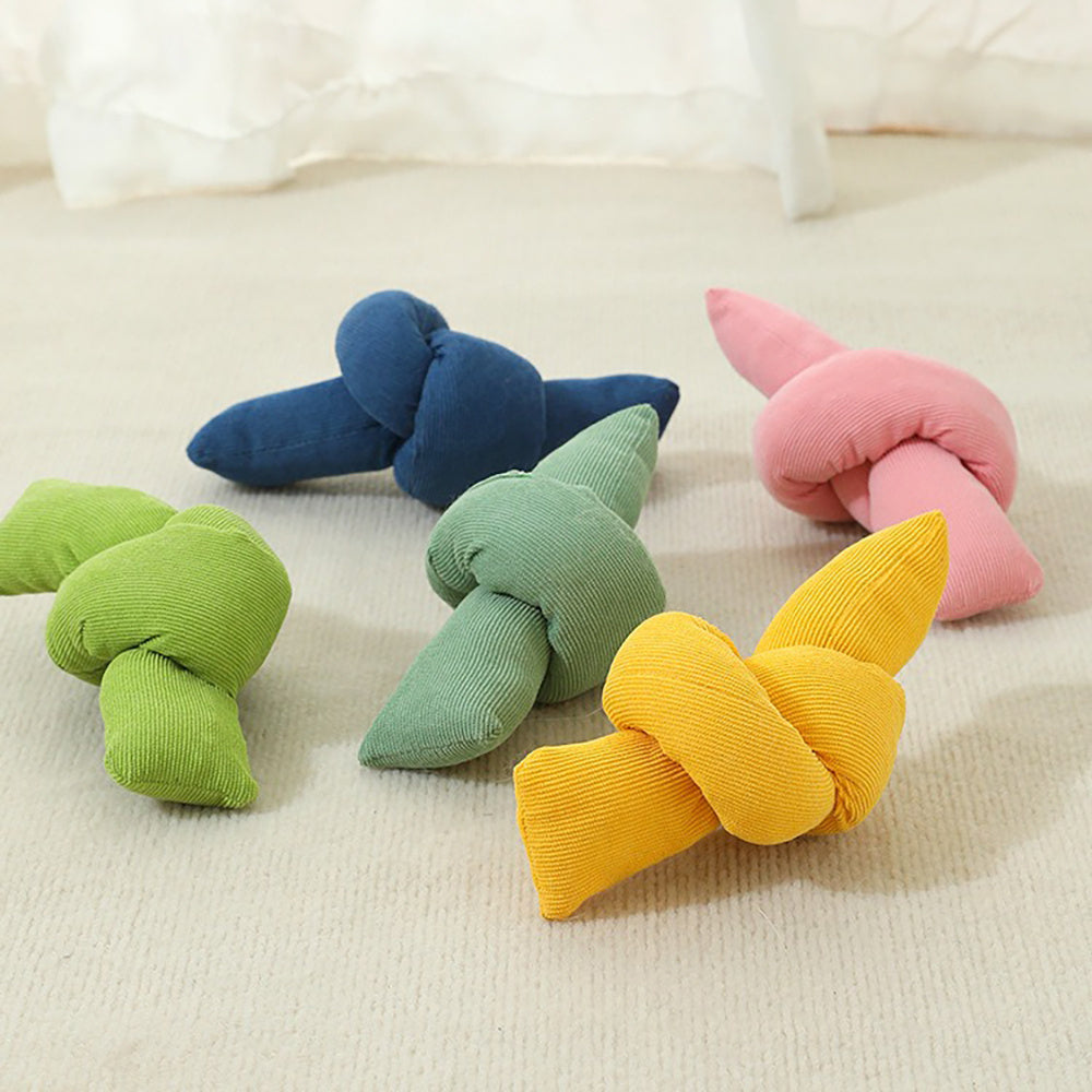 Knotted Cotton Tug Rope Interactive Pet Chew Toy