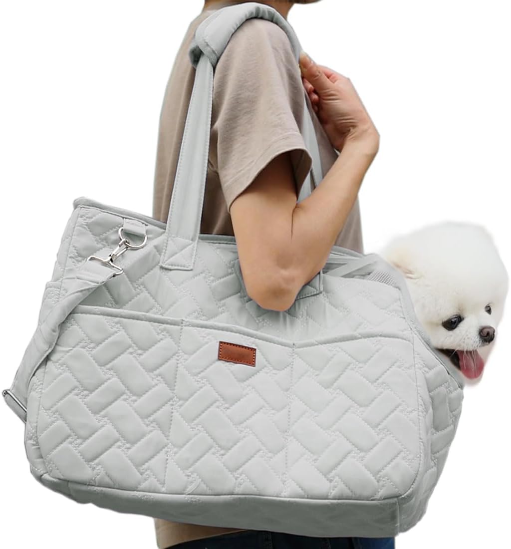 Breathable Pet Carrier Handbag With Pockets And Cushion Travel