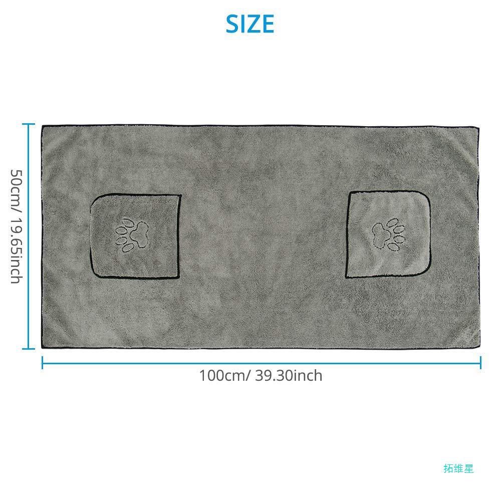 Pet Bath Towel Bathrobe Super Absorbent Large Puppy