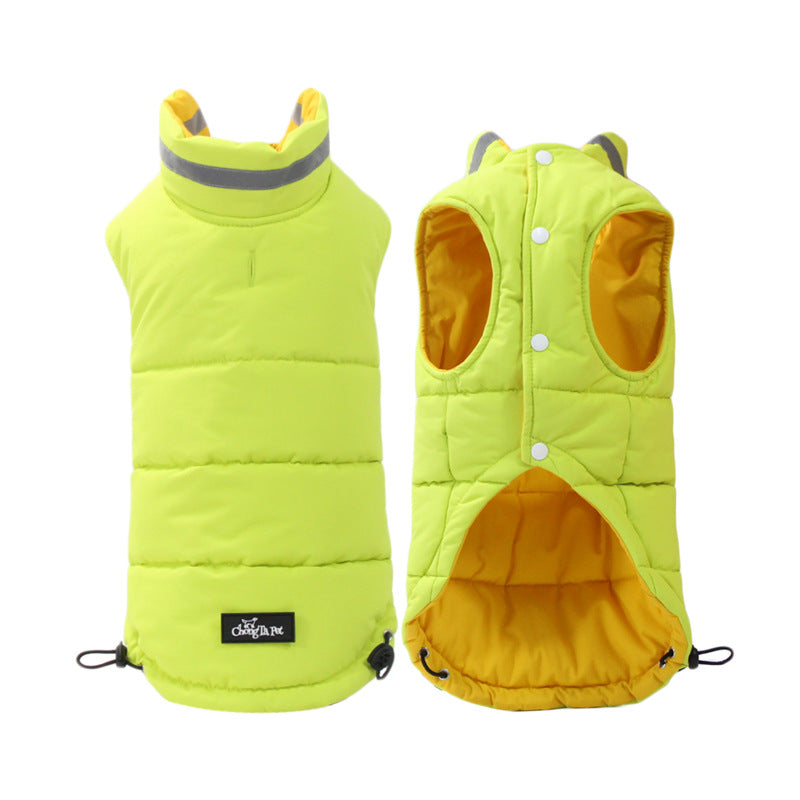 Thickened Waterproof Reflective Pet Jacket For Outdoor Use