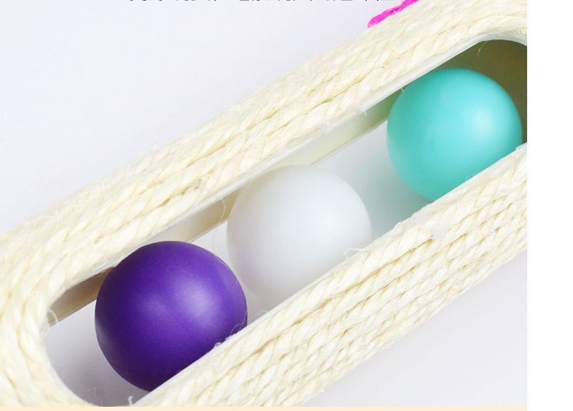 Three Tier Sisal Drum Interactive Pet Scratching Toy