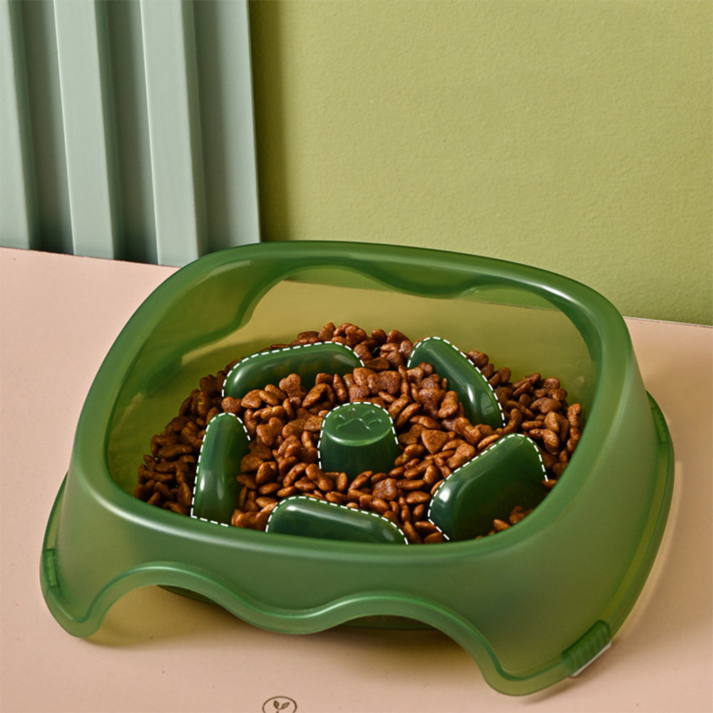 Pet Slow Feeding Anti Choking Water Bowl Feeding Dish