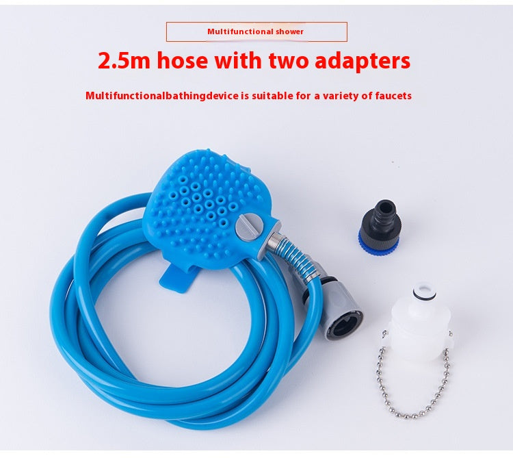 Pet Bathing Gloves Shower Massage Brush Silicone Nozzle Tool