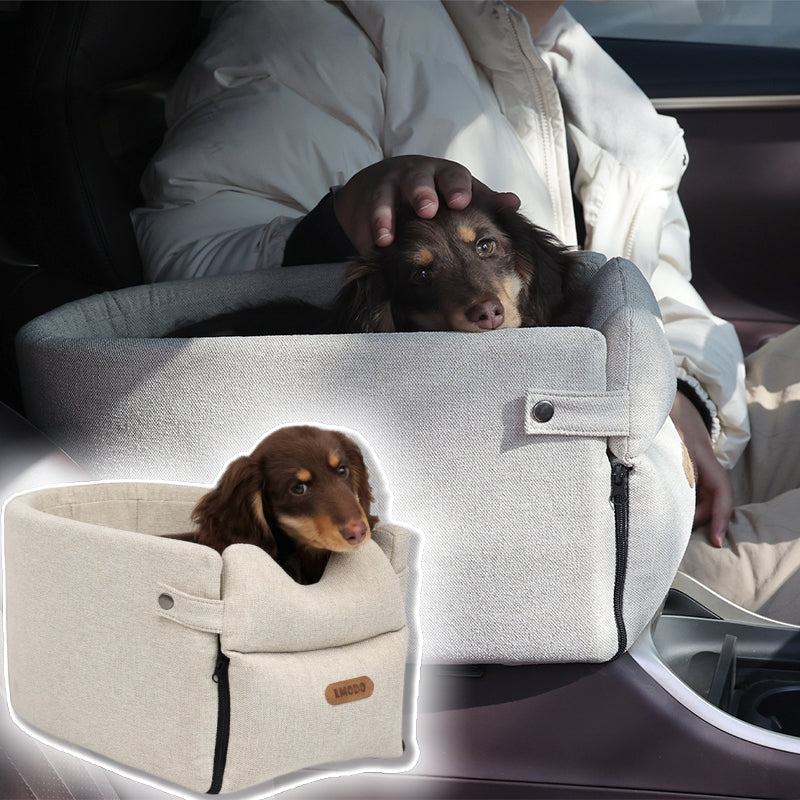 Portable Pet Car Seat Bed Carrier For Safe Travel Use