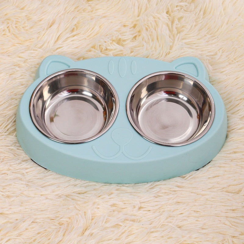 Pet Food Water Bowl Feeding Basin Dish
