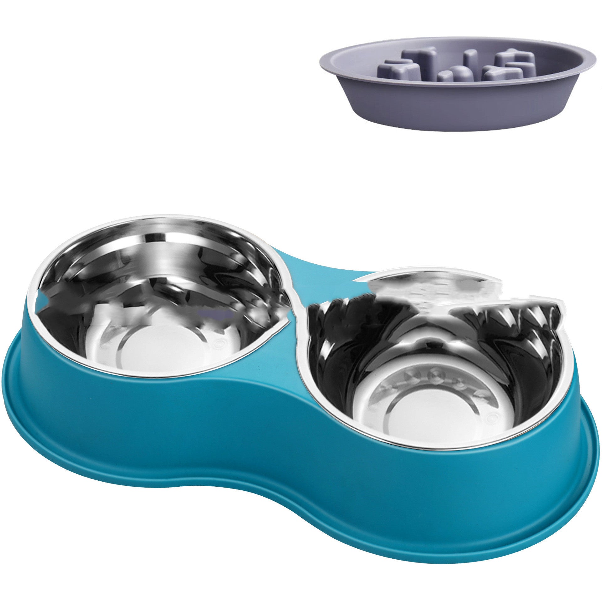 Pet Slow Feeding Bowl Removable Anti-Overflow Design