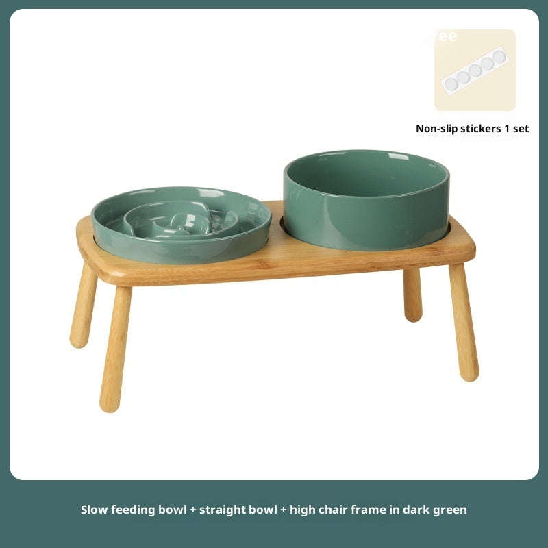 Pet Ceramic Slow Feeding Bowl Anti Choking Feeder