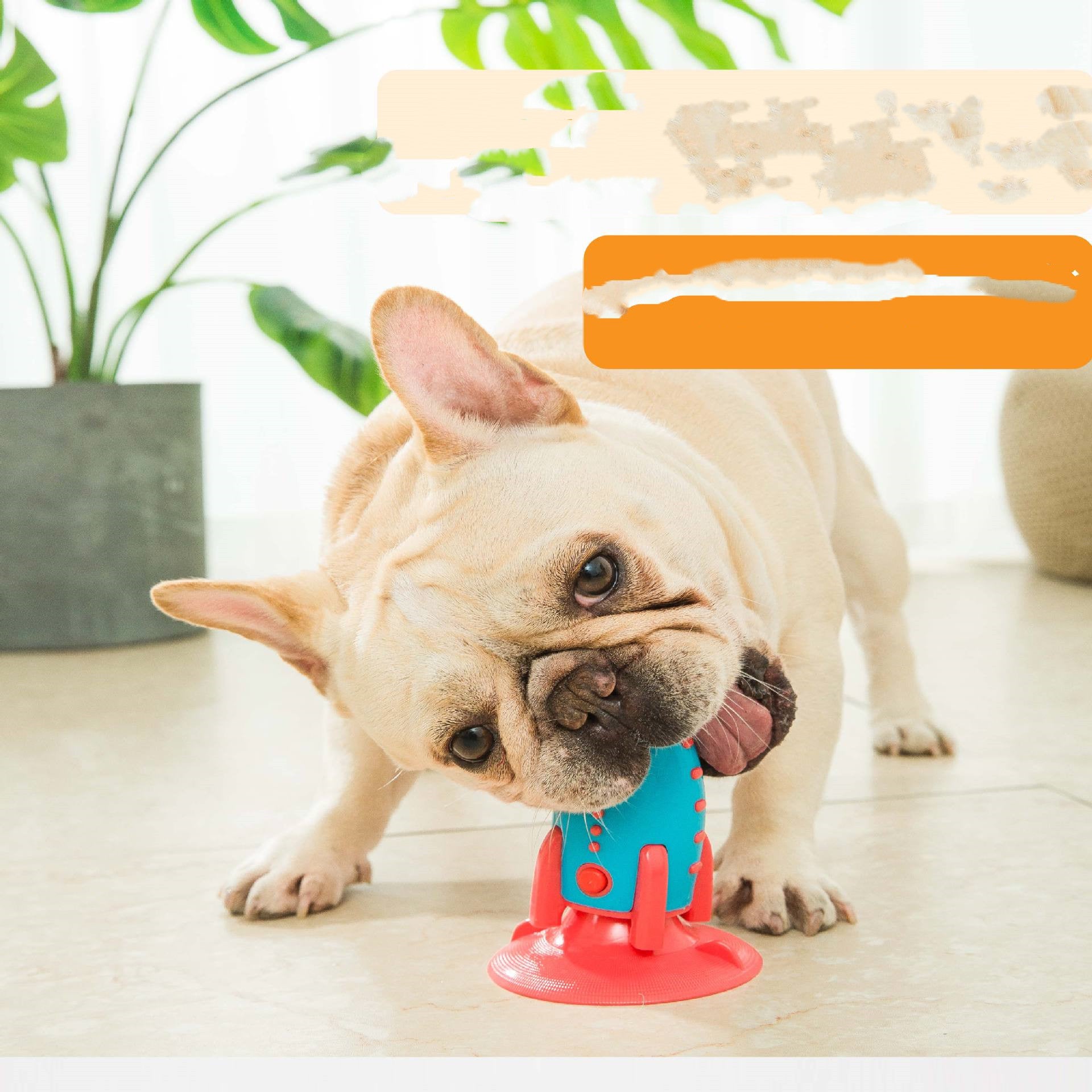 Rocket Shape Treat Dispensing Bite Resistant Pet Chew Toy