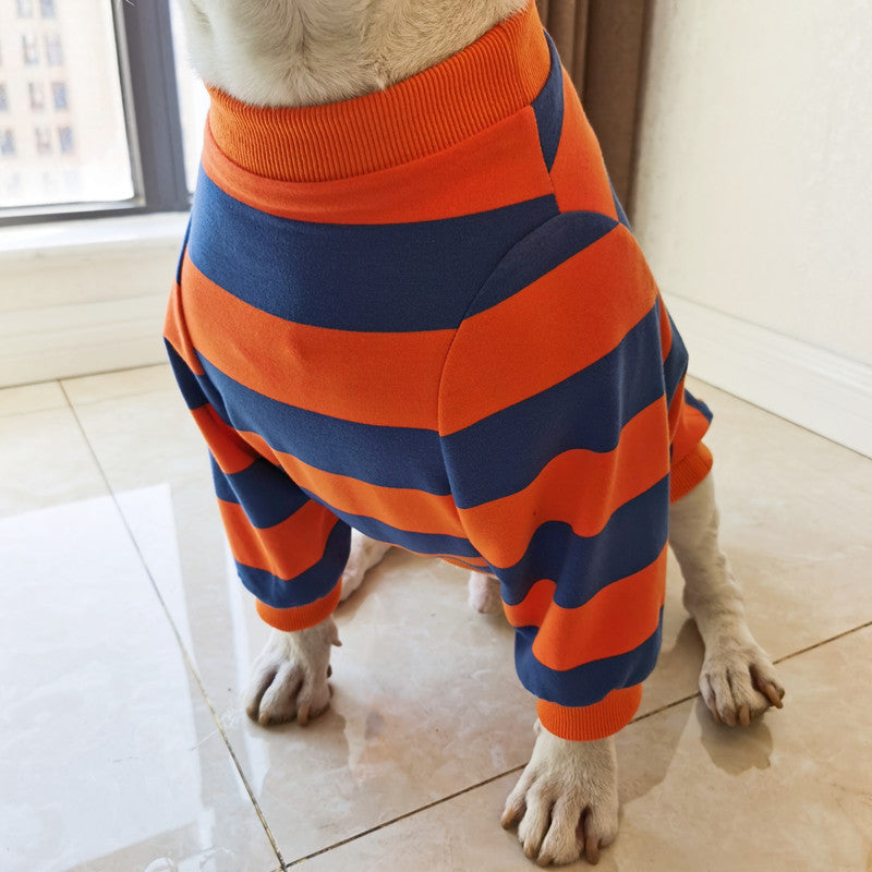 Pet Striped T-Shirt Cute Fashion Casual Apparel