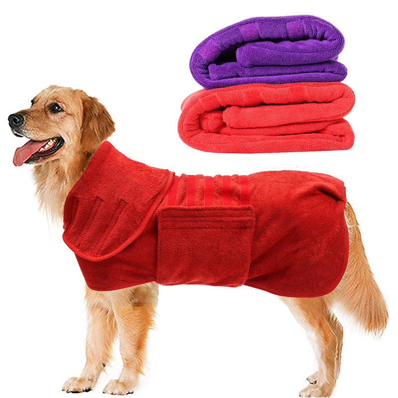 Pet Bath Towel Super Absorbent Quick Drying Fiber