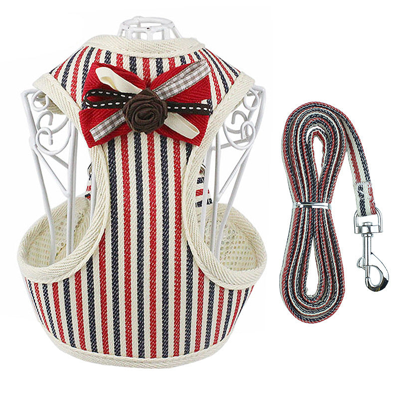 Vest Style Pet Chest Strap Leash For Outdoor Use