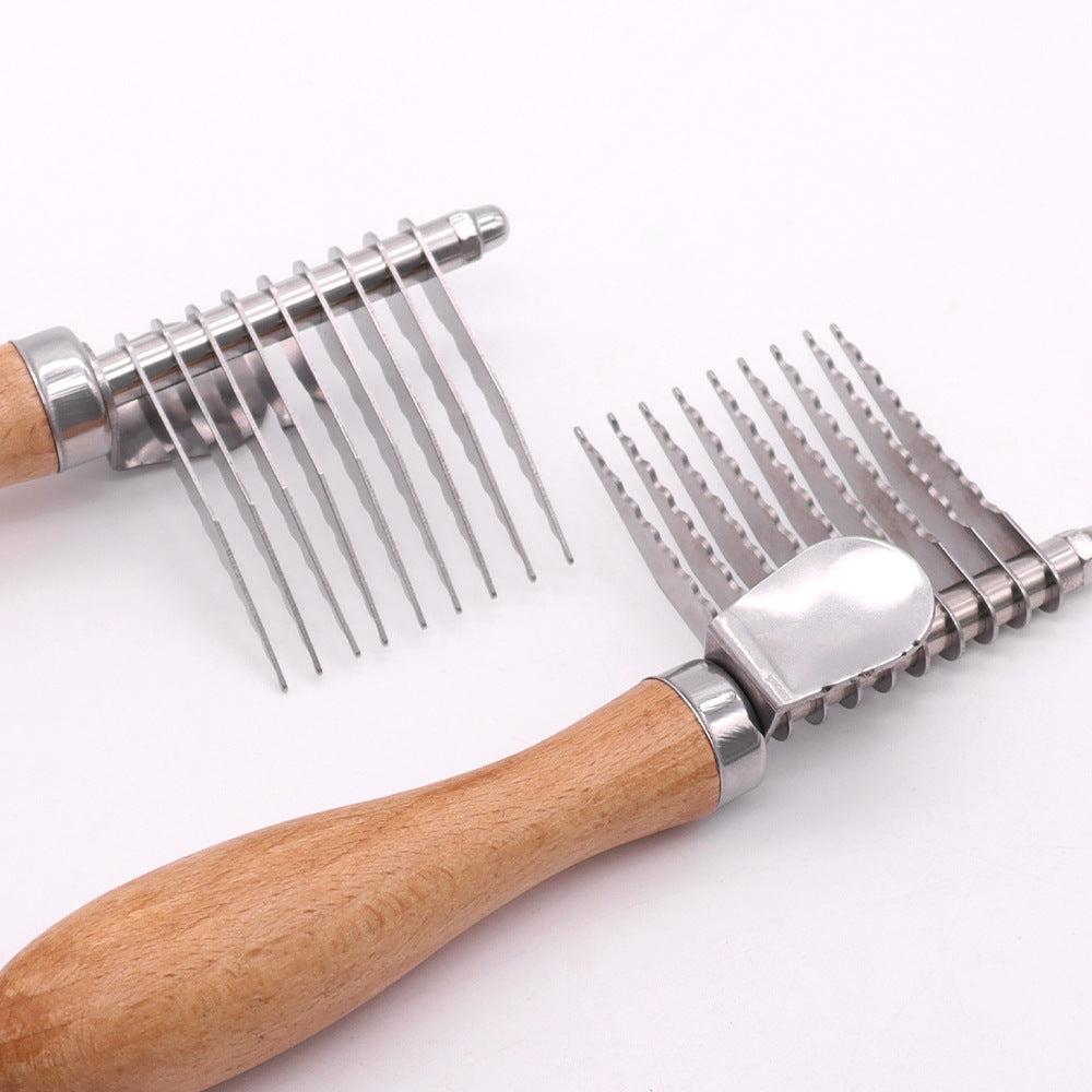 Pet Grooming Brush For Knots And Loose Fur Removal