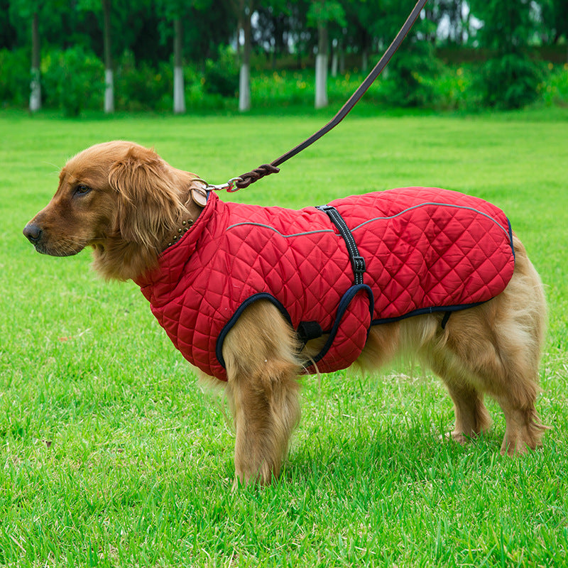 Pet Cotton Jacket Adjustable Warm Clothing Apparel
